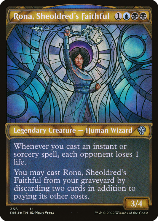 Rona, Sheoldred's Faithful (DMU-356) (Showcase) (Textured Foil)