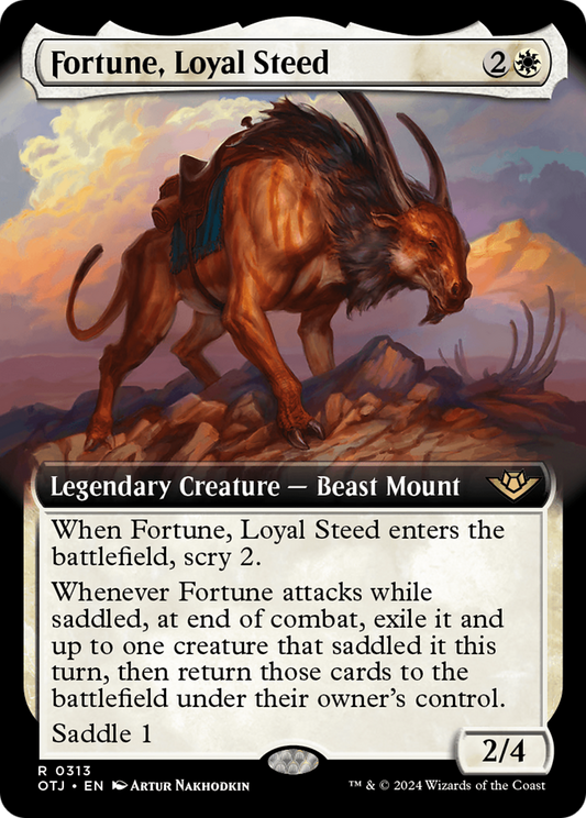 Fortune, Loyal Steed (OTJ-313) (Extended Art) (Foil)