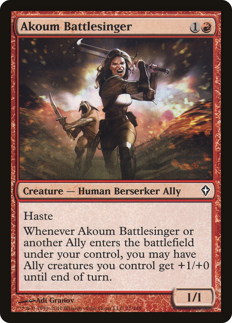 Akoum Battlesinger (WWK-071) (Foil)