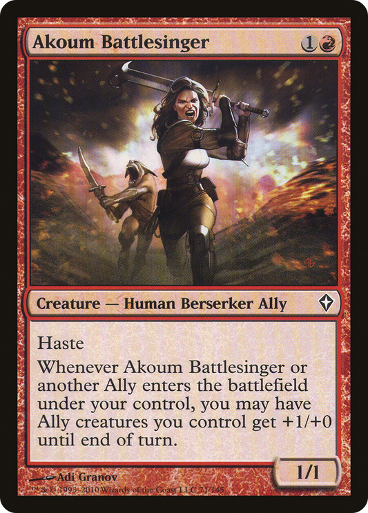Akoum Battlesinger (WWK-071) (Foil)