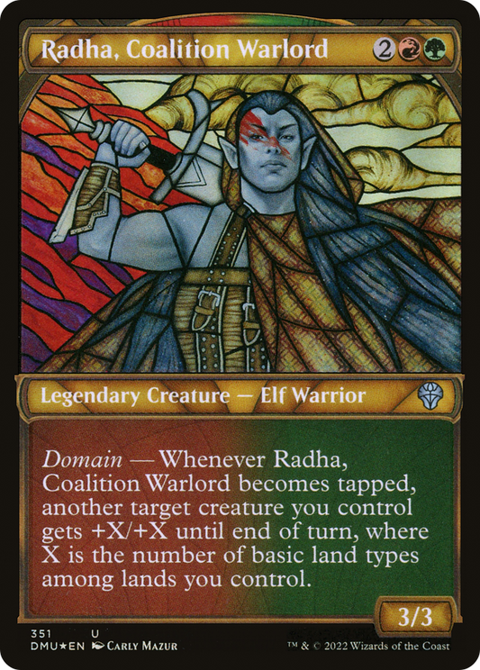 Radha, Coalition Warlord (DMU-351) (Showcase) (Textured Foil)