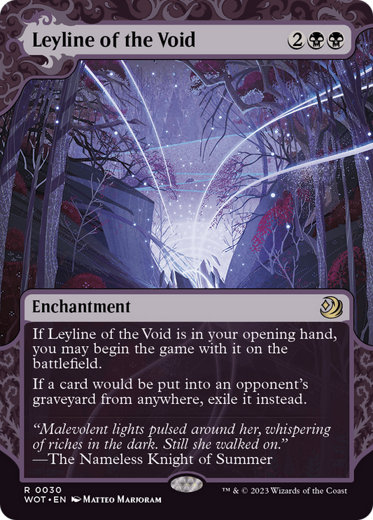 Leyline of the Void (WOT-030) (Showcase) (Borderless)