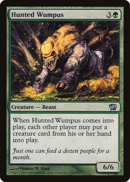 Hunted Wumpus (8ED-258★) (Foil)