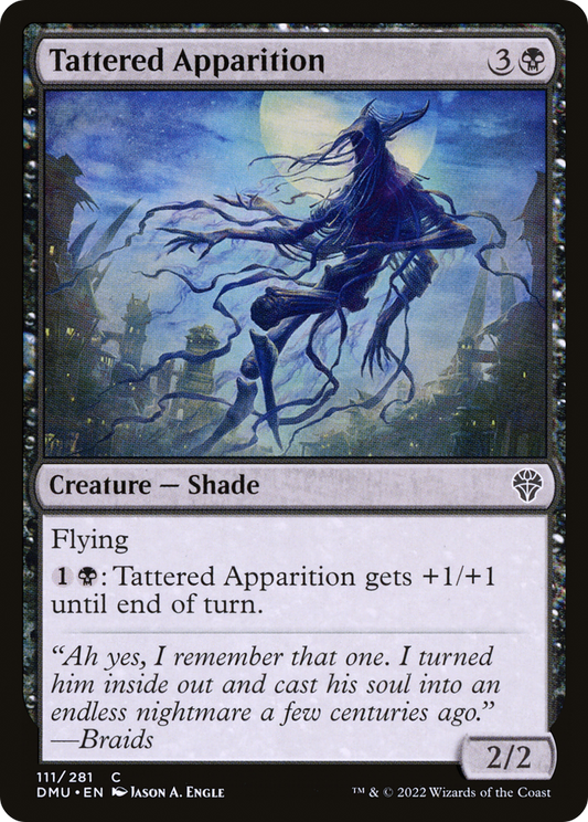 Tattered Apparition (DMU-111) (Foil)