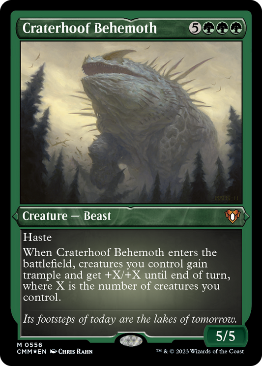Craterhoof Behemoth (CMM-556) (Etched Foil)