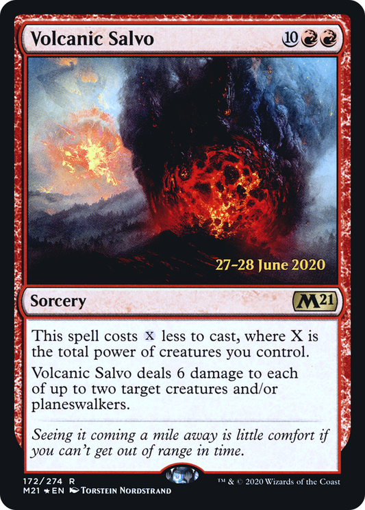 Volcanic Salvo (PRE-172S) (Foil)