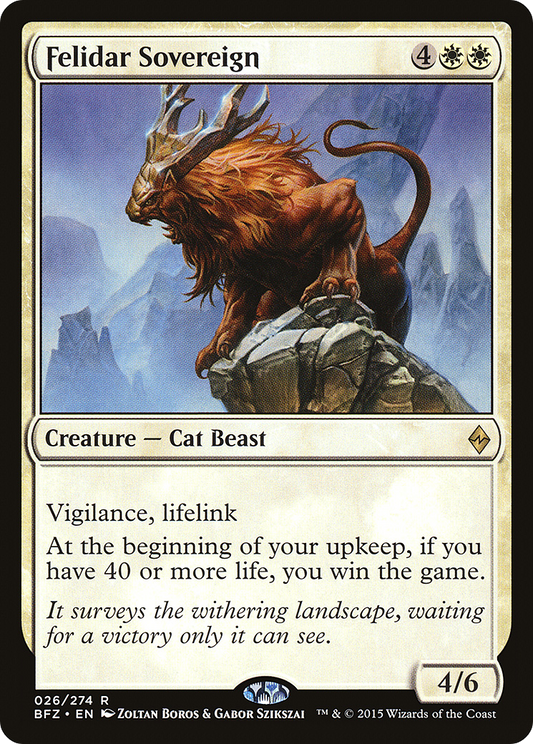 Felidar Sovereign (BFZ-026) (Foil)