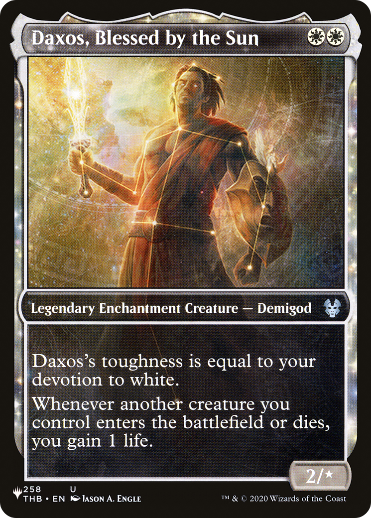 Daxos, Blessed by the Sun (LIST-THB-258) (Showcase)