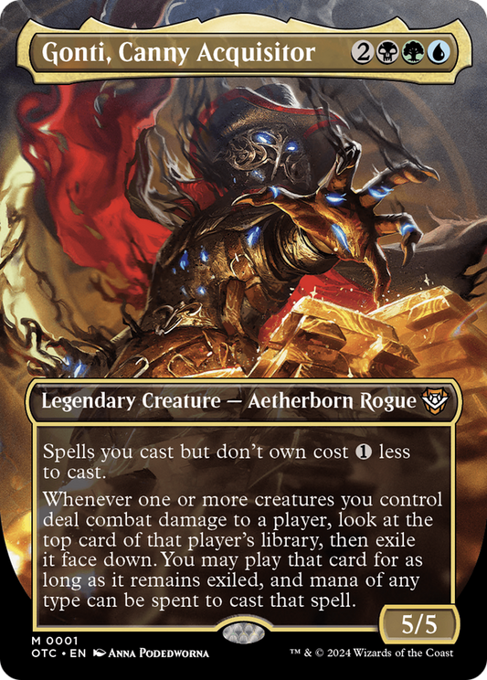 Gonti, Canny Acquisitor (OTC-001) (Full Art) (Borderless)