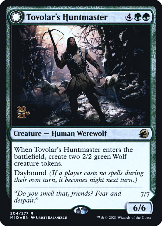 Tovolar's Huntmaster // Tovolar's Packleader (PRE-204S) (Foil)