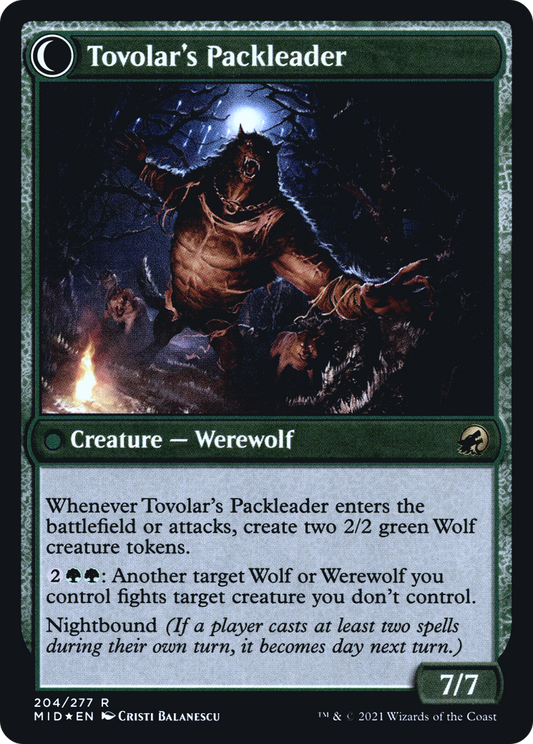 Tovolar's Huntmaster // Tovolar's Packleader (PRE-204S) (Foil)