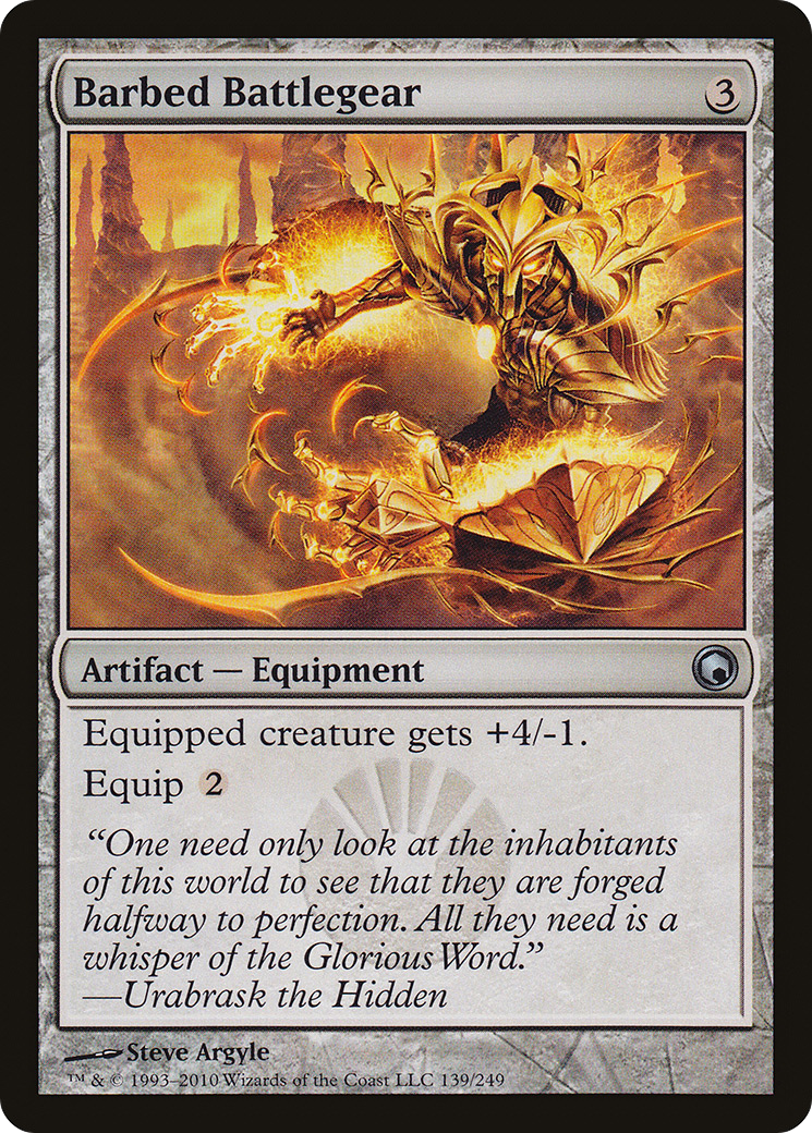 Barbed Battlegear (SOM-139) (Foil)