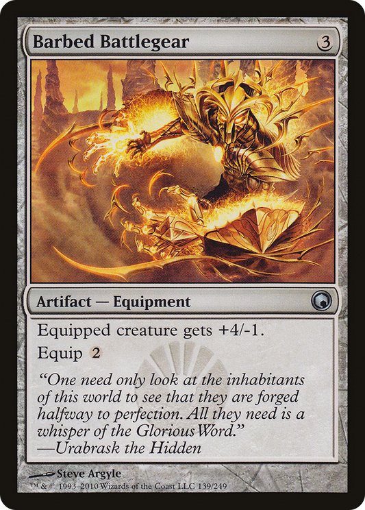 Barbed Battlegear (SOM-139) (Foil)