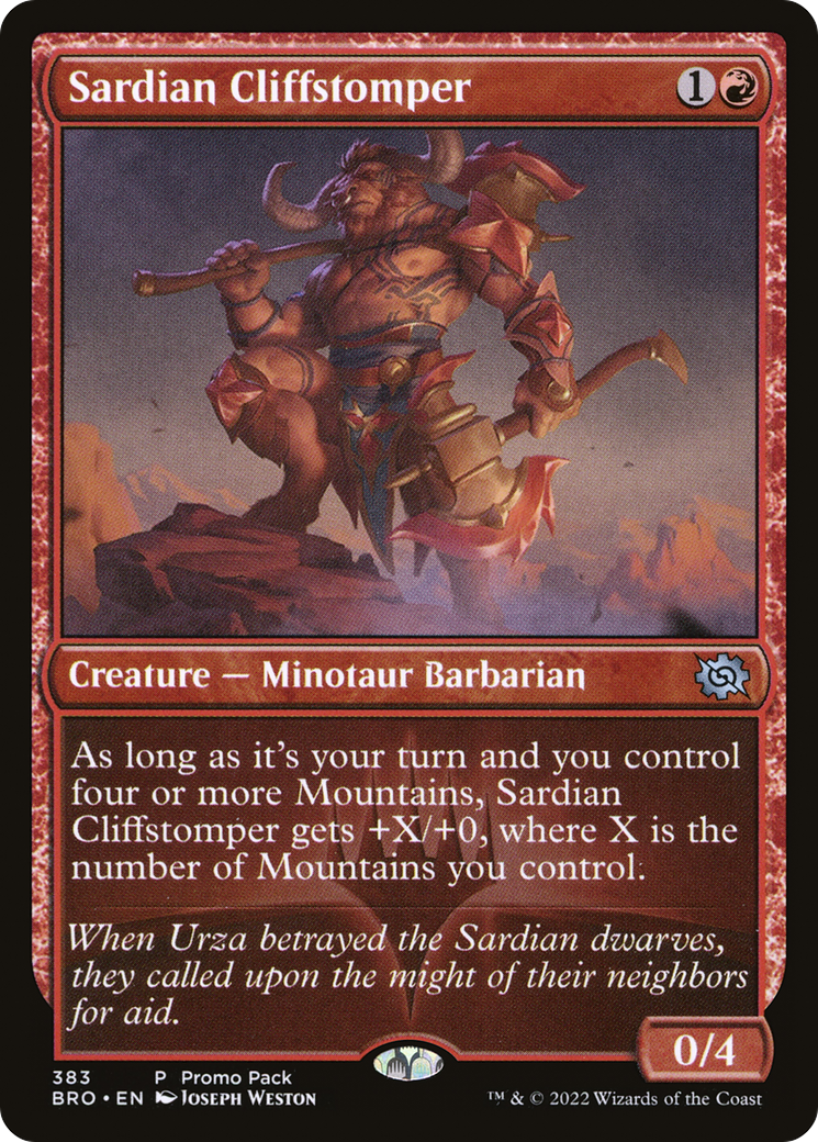 Sardian Cliffstomper (PPBRO-383)