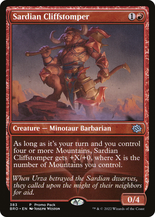 Sardian Cliffstomper (PPBRO-383) (Foil)