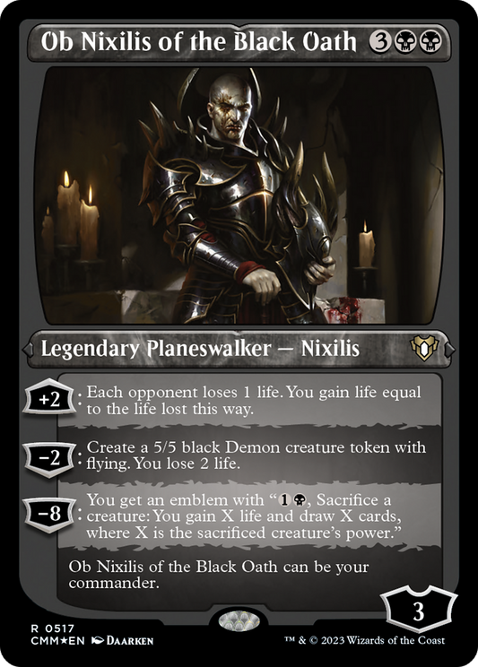 Ob Nixilis of the Black Oath (CMM-517) (Etched Foil)