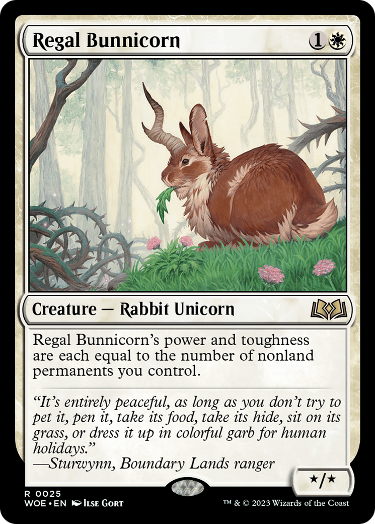 Regal Bunnicorn (WOE-025) (Foil)