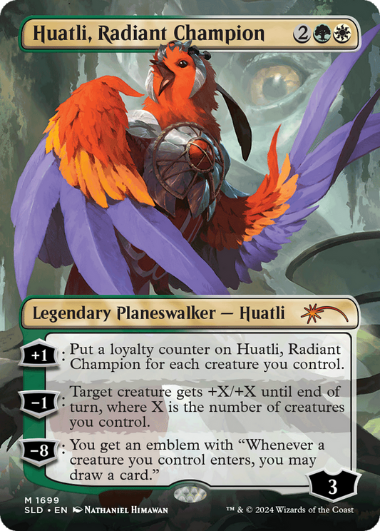 Huatli, Radiant Champion (SLD-1699) (Borderless)