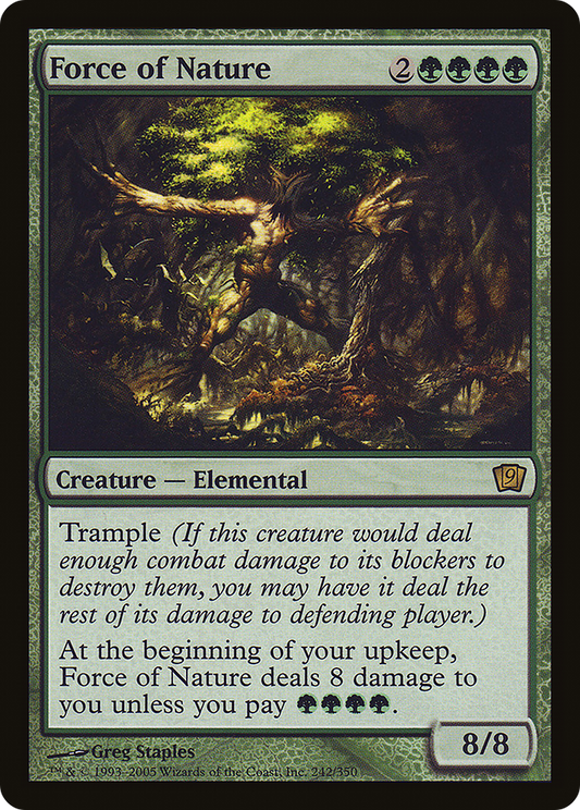 Force of Nature (9ED-242★) (Foil)