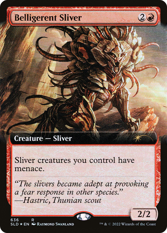 Belligerent Sliver (SLD-636) (Extended Art) (Foil)