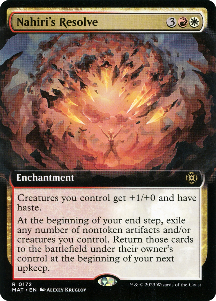 Nahiri's Resolve (MAT-172) (Extended Art) (Foil)