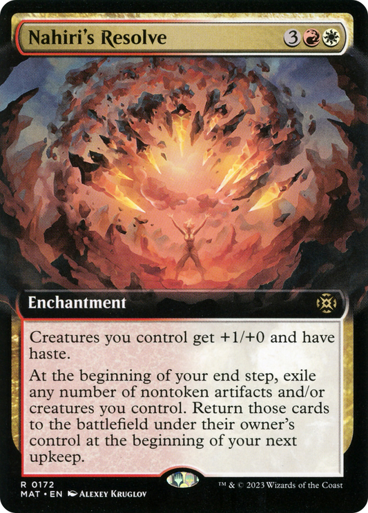 Nahiri's Resolve (MAT-172) (Extended Art) (Foil)