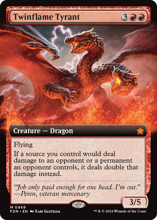 Twinflame Tyrant (FDN-469) (Extended Art) (Foil)
