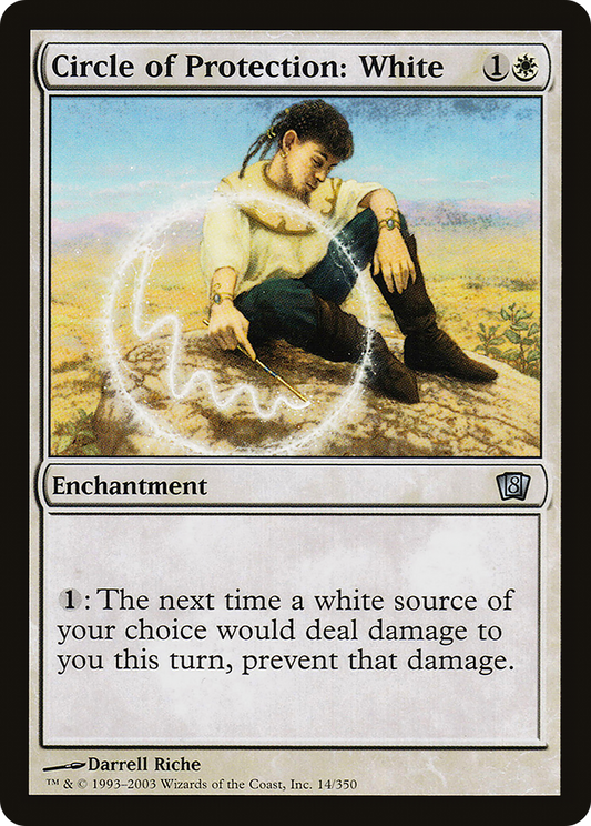 Circle of Protection: White (8ED-014★) (Foil)