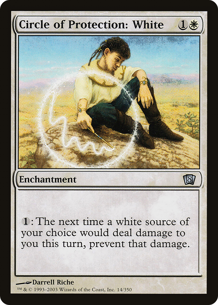 Circle of Protection: White (8ED-014) (Foil)