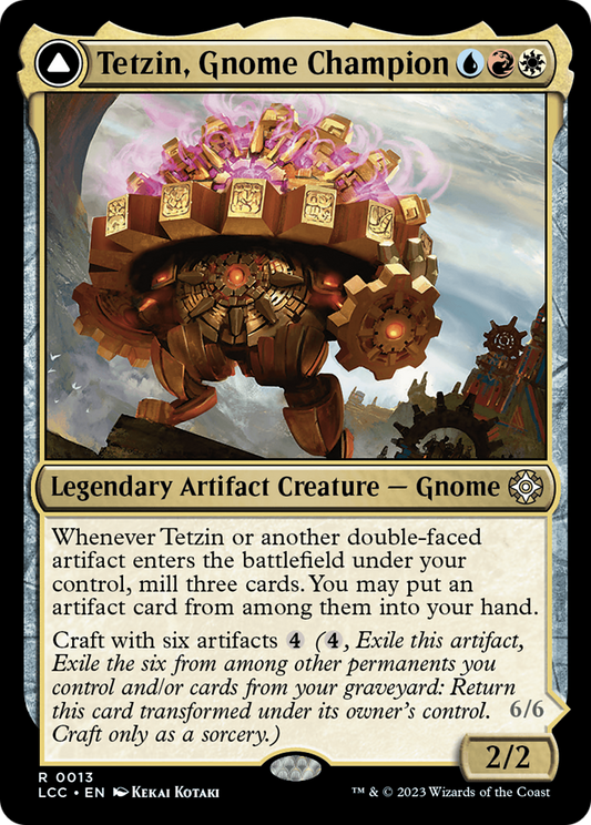 Tetzin, Gnome Champion // The Golden-Gear Colossus (LCC-013)