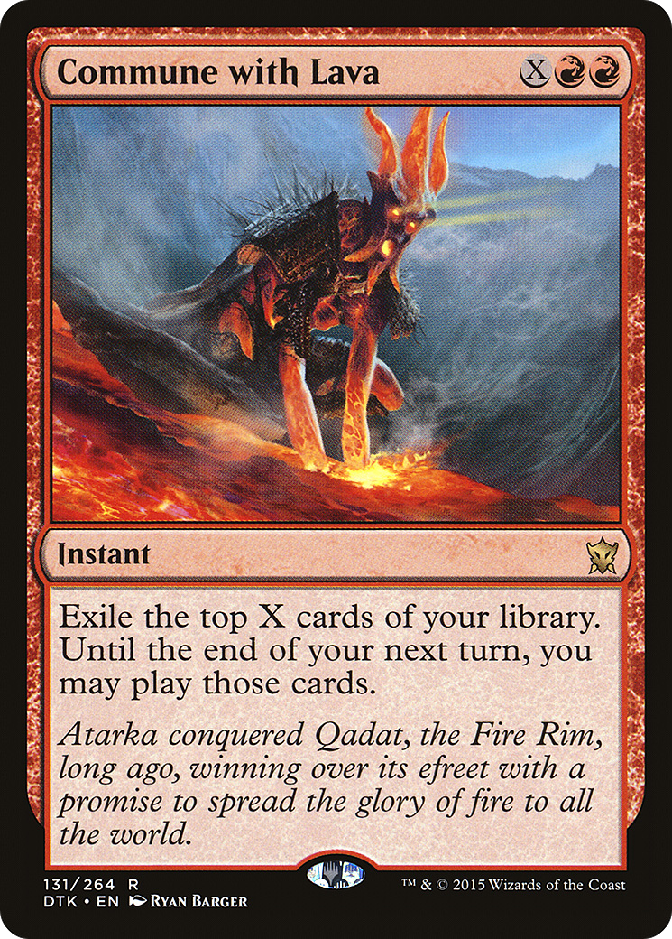 Commune with Lava (DTK-131) (Foil)