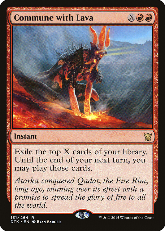 Commune with Lava (DTK-131) (Foil)