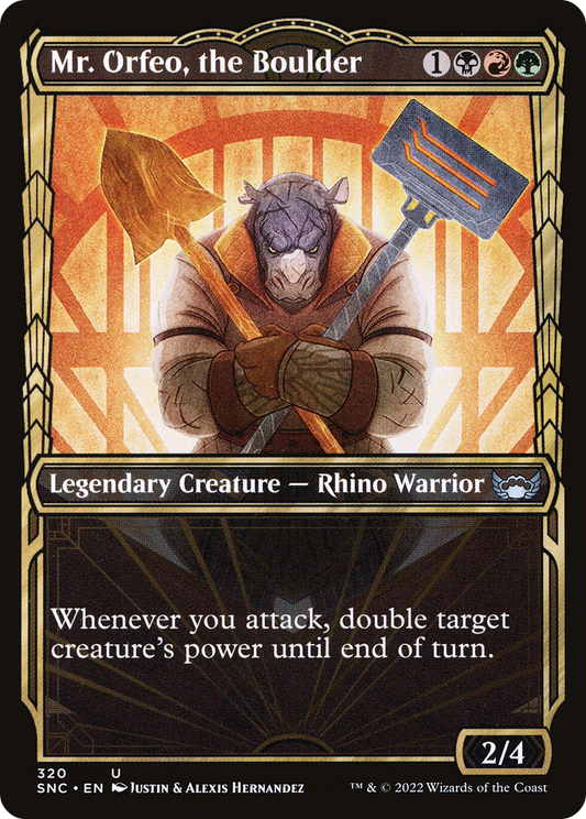 Mr. Orfeo, the Boulder (SNC-320) (Showcase) (Foil)