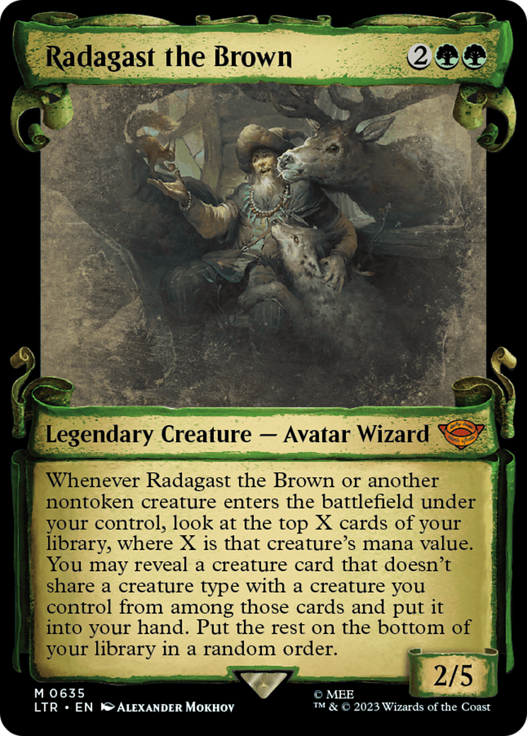 Radagast the Brown (LTR-635) (Showcase) (Scroll)