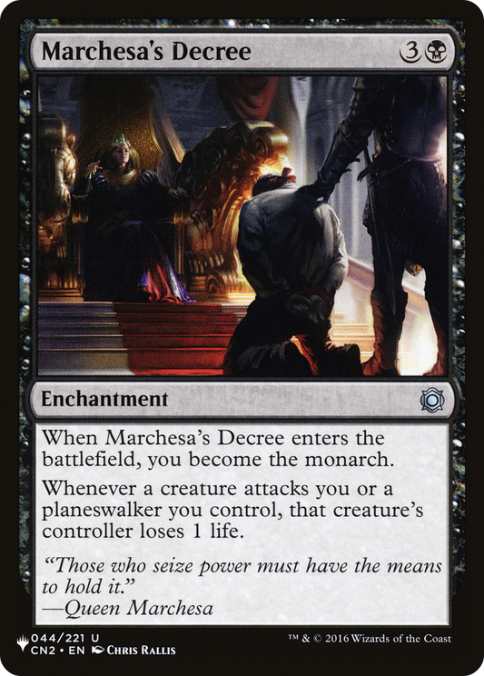 Marchesa's Decree (LIST-CN2-44)