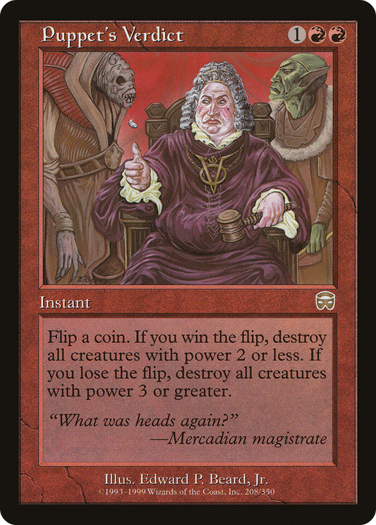 Puppet's Verdict (MMQ-208) (Foil)