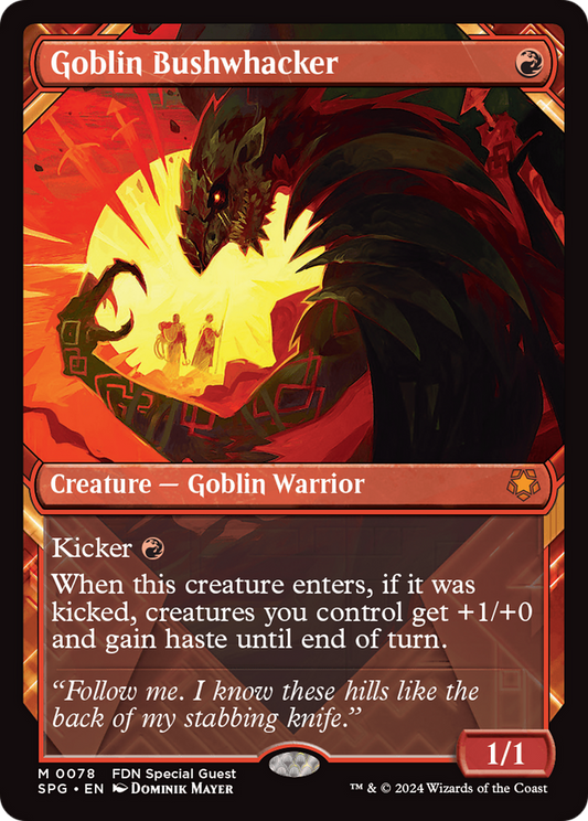 Goblin Bushwhacker (SPG-078) (Showcase) (Foil)