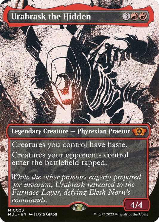 Urabrask the Hidden (MUL-023) (Showcase) (Borderless)