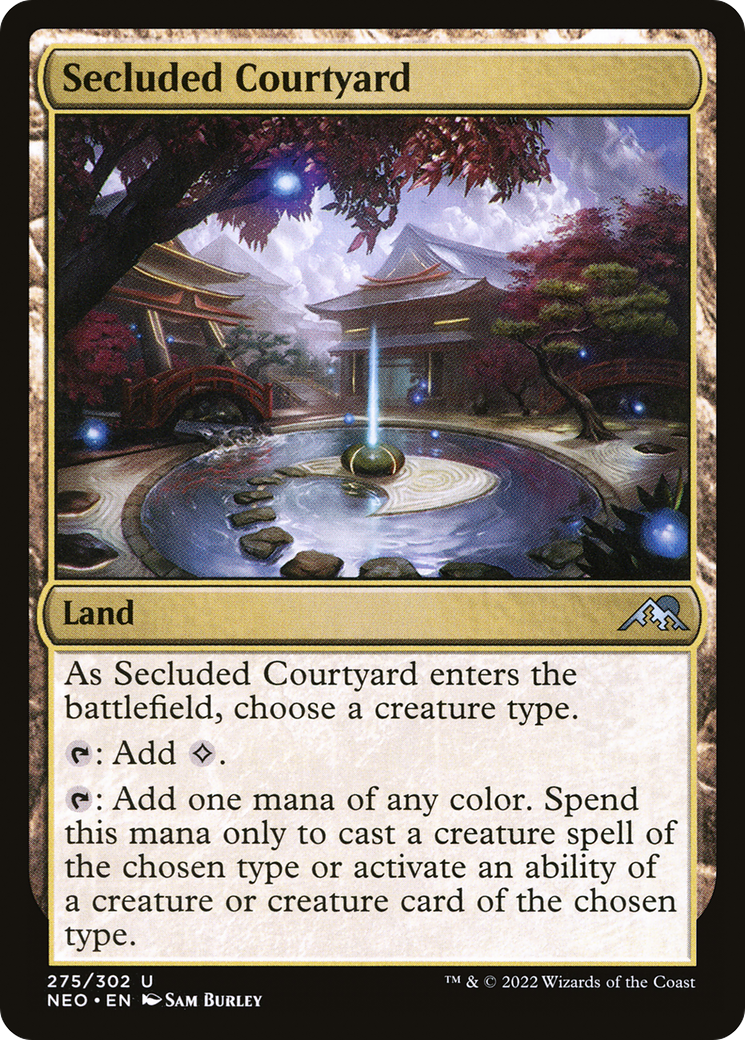 Secluded Courtyard (NEO-275) (Foil)