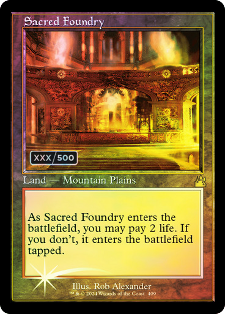 Sacred Foundry (RVR-409Z) (Foil) (Serialized)