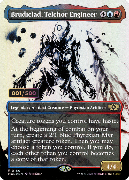 Brudiclad, Telchor Engineer (MUL-166Z) (Showcase) (Borderless) (Foil) (Serialized)