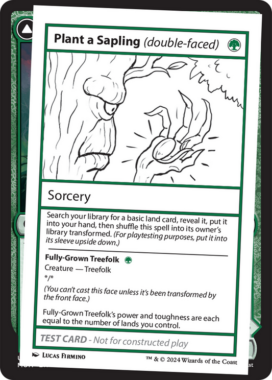 Plant a Sapling // Fully-Grown Treefolk (MB2PC-344)