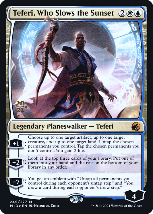 Teferi, Who Slows the Sunset (PRE-245S) (Foil)