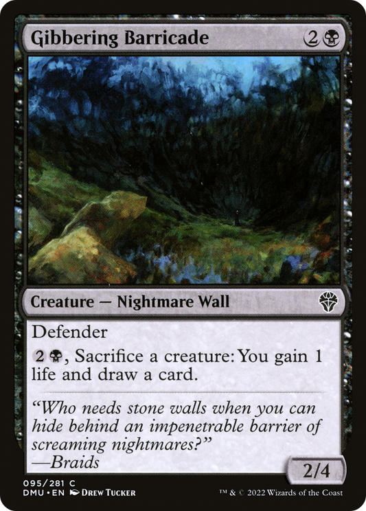 Gibbering Barricade (DMU-095) (Foil)