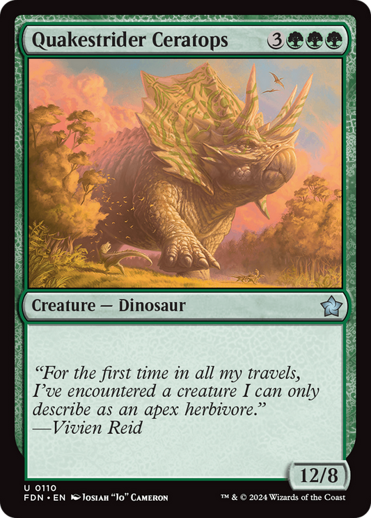 Quakestrider Ceratops (FDN-110) (Foil)
