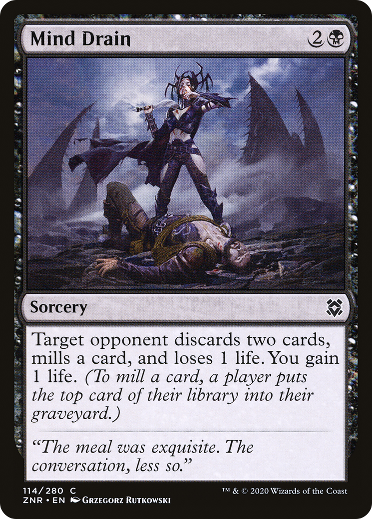 Mind Drain (ZNR-114) (Foil)