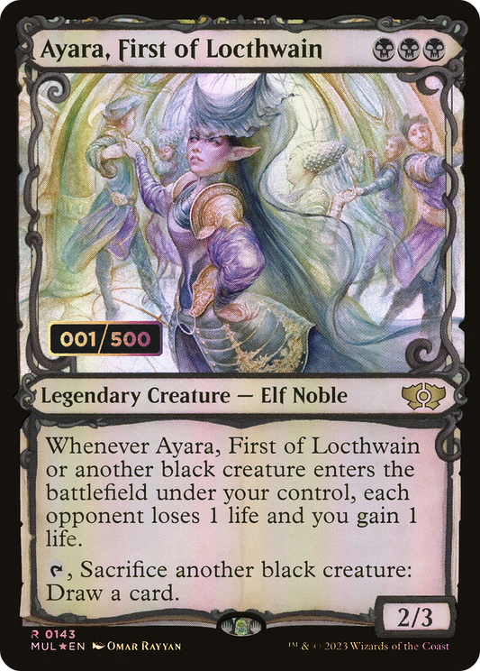 Ayara, First of Locthwain (MUL-143Z) (Showcase) (Foil) (Serialized)