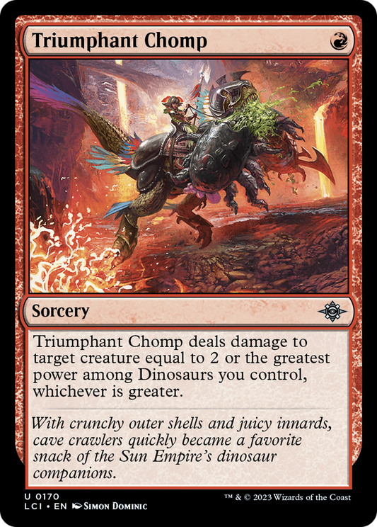 Triumphant Chomp (LCI-170) (Foil)