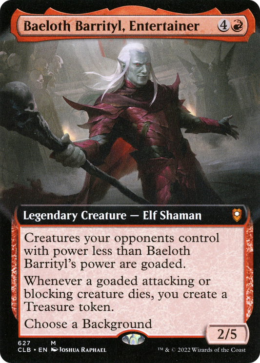 Baeloth Barrityl, Entertainer (CLB-627) (Extended Art) (Foil)