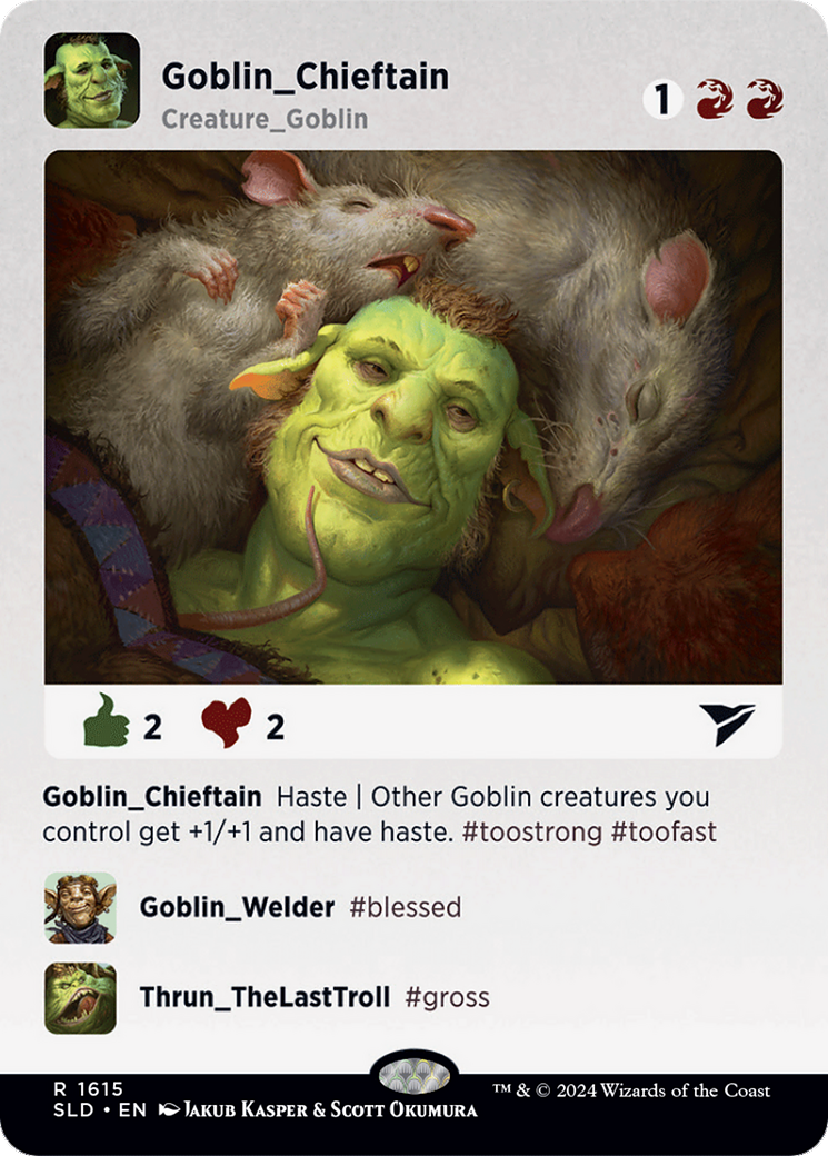 Goblin Chieftain (SLD-1615) (Borderless)